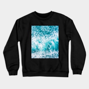 Blue Ocean Waves Crewneck Sweatshirt